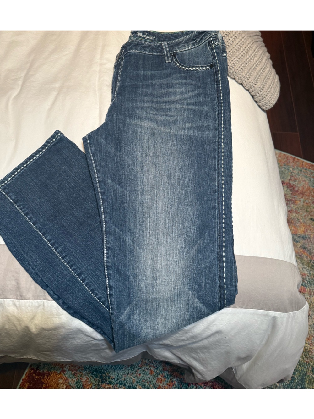 Rock & Republic, by Wrangler, Women's Blue Boot Cut Jeans